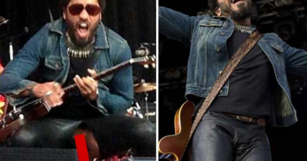Lenny Kravitz Shows Penis During Concert and it’s Pierced!