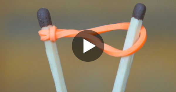 You Won’t Believe What This Man Does With A Rubber Band And Matches